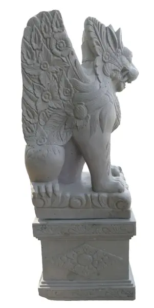 Product image 4 of the product “Set of Singa Ambaraja, consist out of the sculpture and base. Total height is 230cm ”